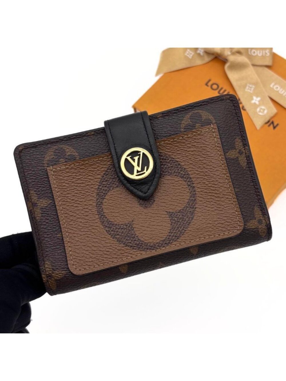 Louis Vuitton Monogram Reverse Portefeuille Juliette Bifold Wallet